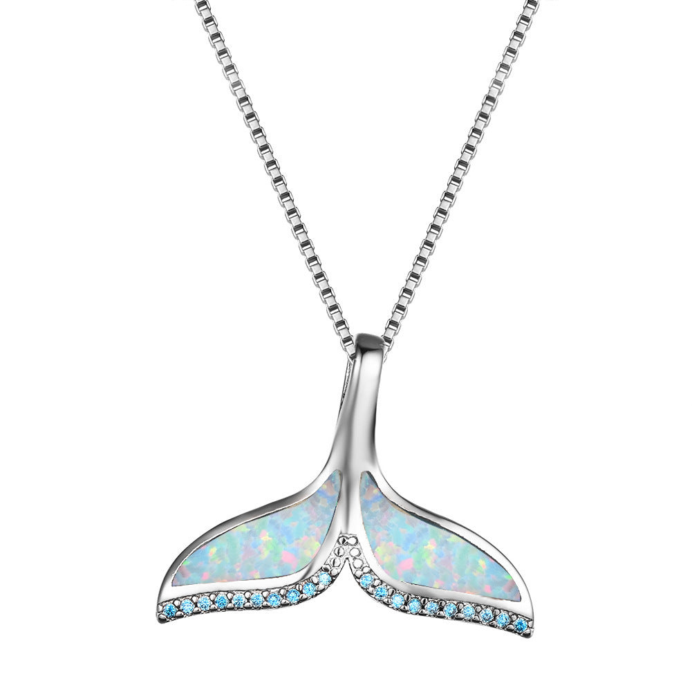 Fashion Creative Fishtail Lady Small  Necklace