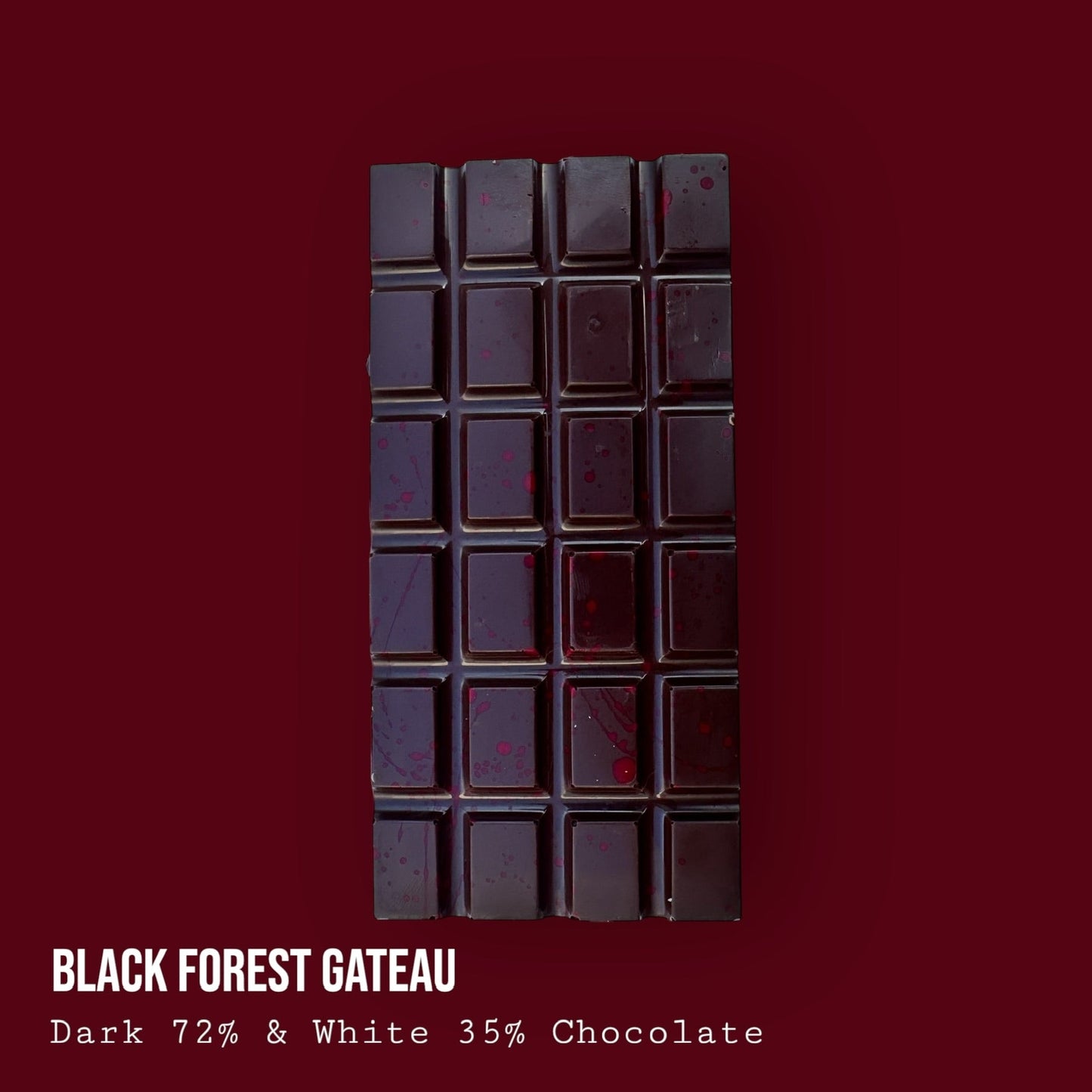 Black Forest Gateau Inspired Dark & White Chocolate Dessert Bar 250g