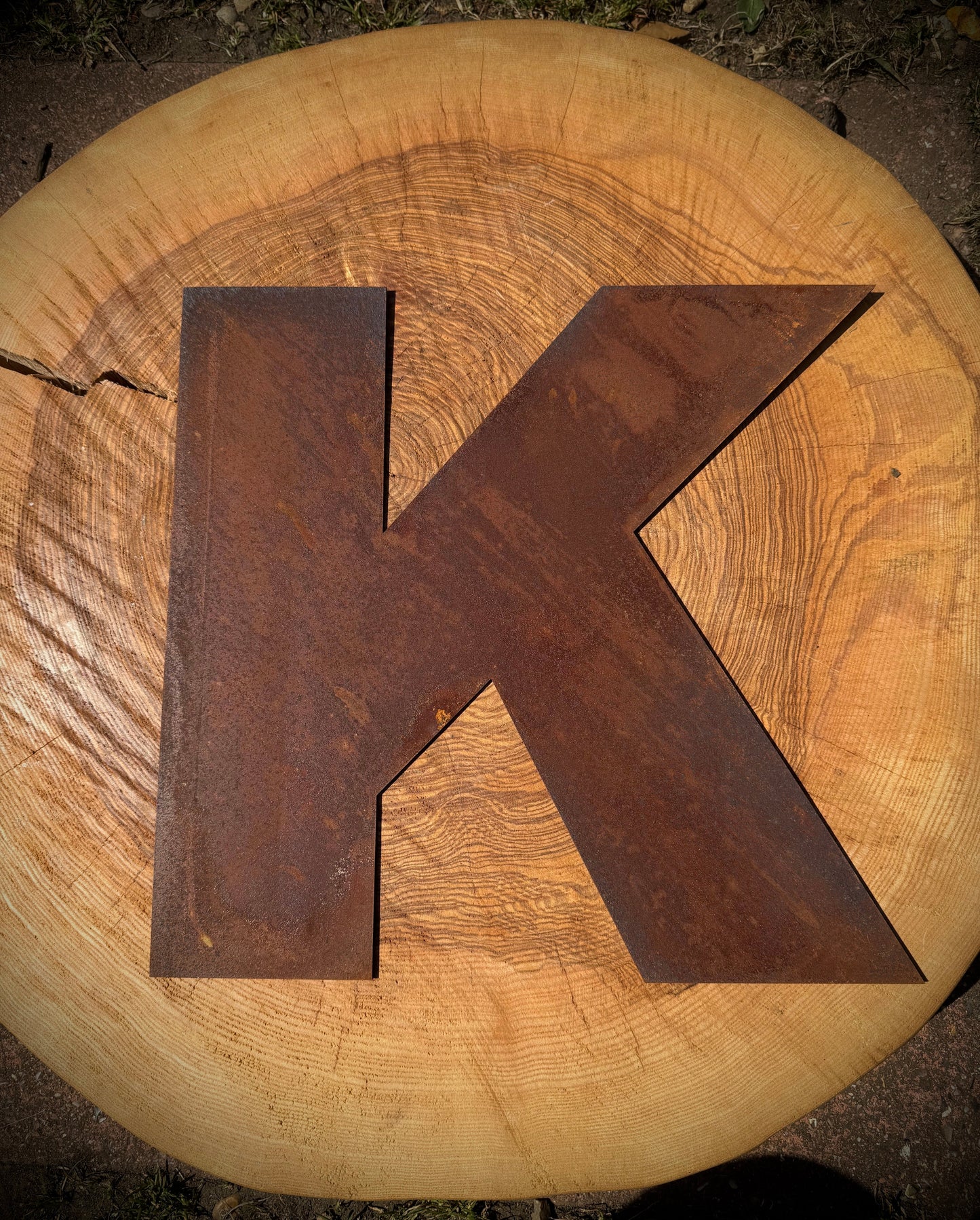 5" Fat Font Rusty Metal Letters A-Z 0-9