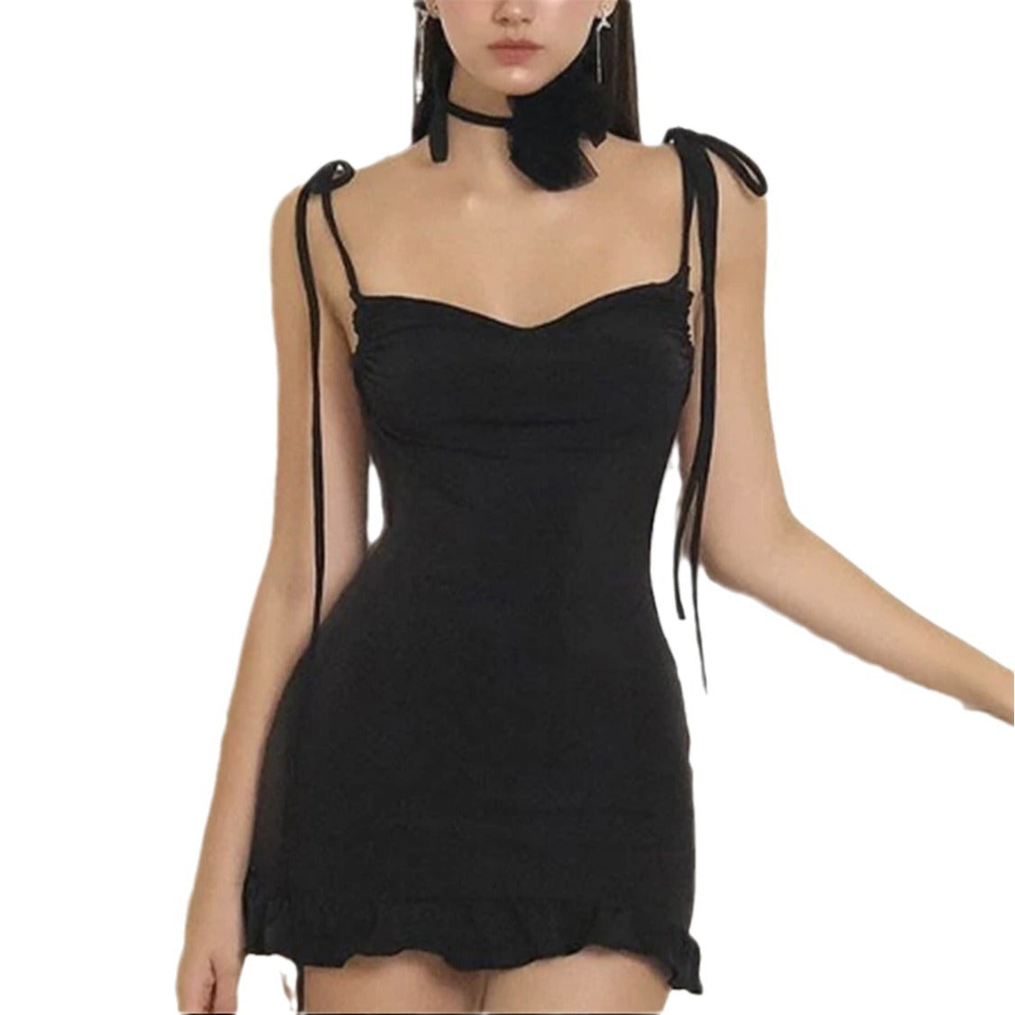 Summer Y2g Backless Lace-up Hot Girl Dress