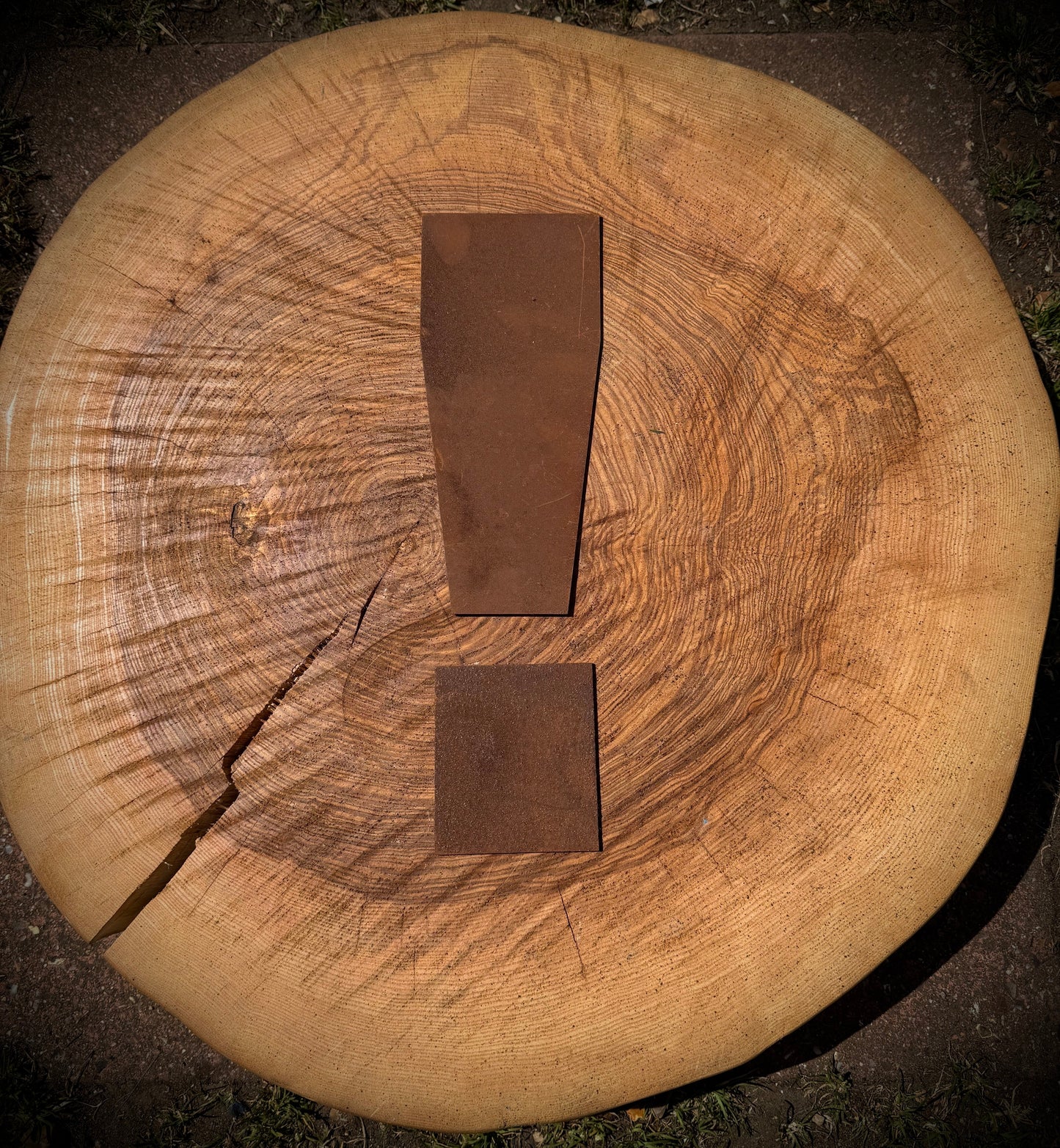 12" Rusty Fat Font Metal Letters A-Z 0-9.