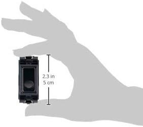Cable Outlet Wall Plate Grid Plus Aspect 10mm 16A Black MK K4886 BLK Grid