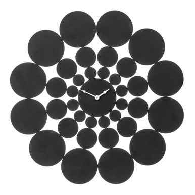 Ezell Black Discs Design Wall Clock