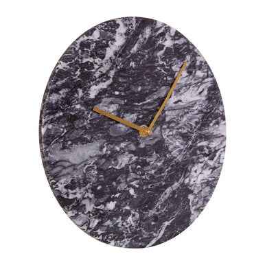 Lamonte Black Marble Wall Clock