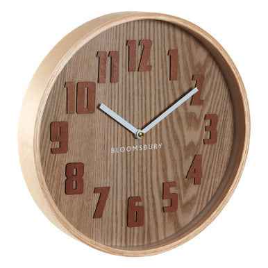 Vitus Brown Grain Small Wall Clock