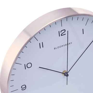 Elko Round Copper Finish Wall Clock