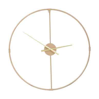 Beauly Metal Wall Clock With Gold Finish