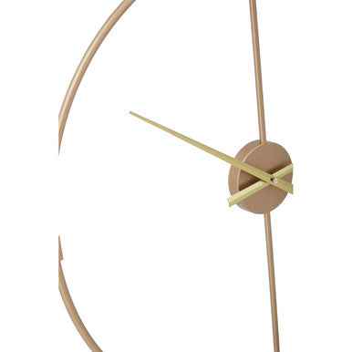 Beauly Metal Wall Clock With Gold Finish