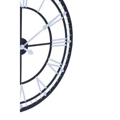 Vitus Skeletal Wall Clock With Black Fin