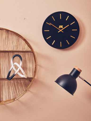 Vitus Black And Gold Wall Clock