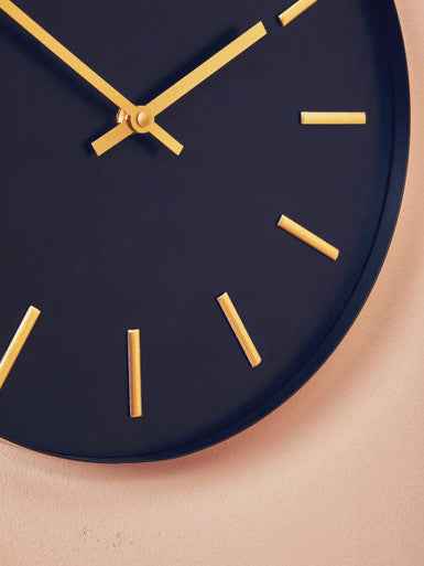 Vitus Black And Gold Wall Clock