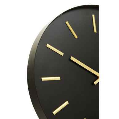 Vitus Black And Gold Wall Clock