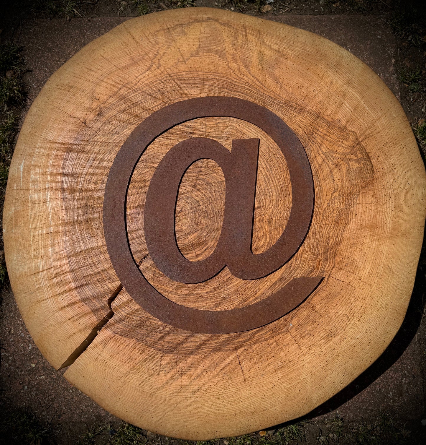 12" Rusty Fat Font Metal Letters A-Z 0-9.