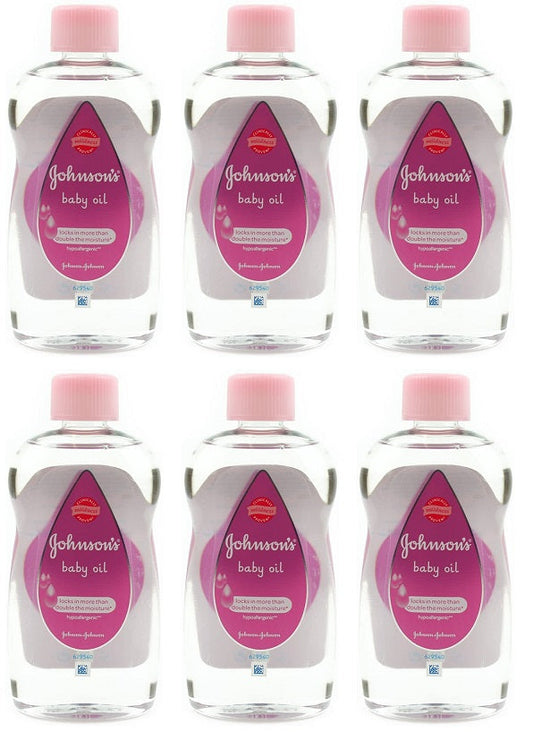 6 x Johnson S® Baby Classic Moisturising Oil 300Ml