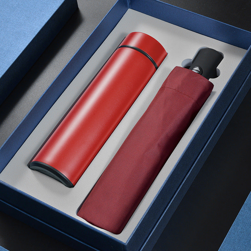 Professional 2-Piece Gift Set - Umbrella & Thermos Flask