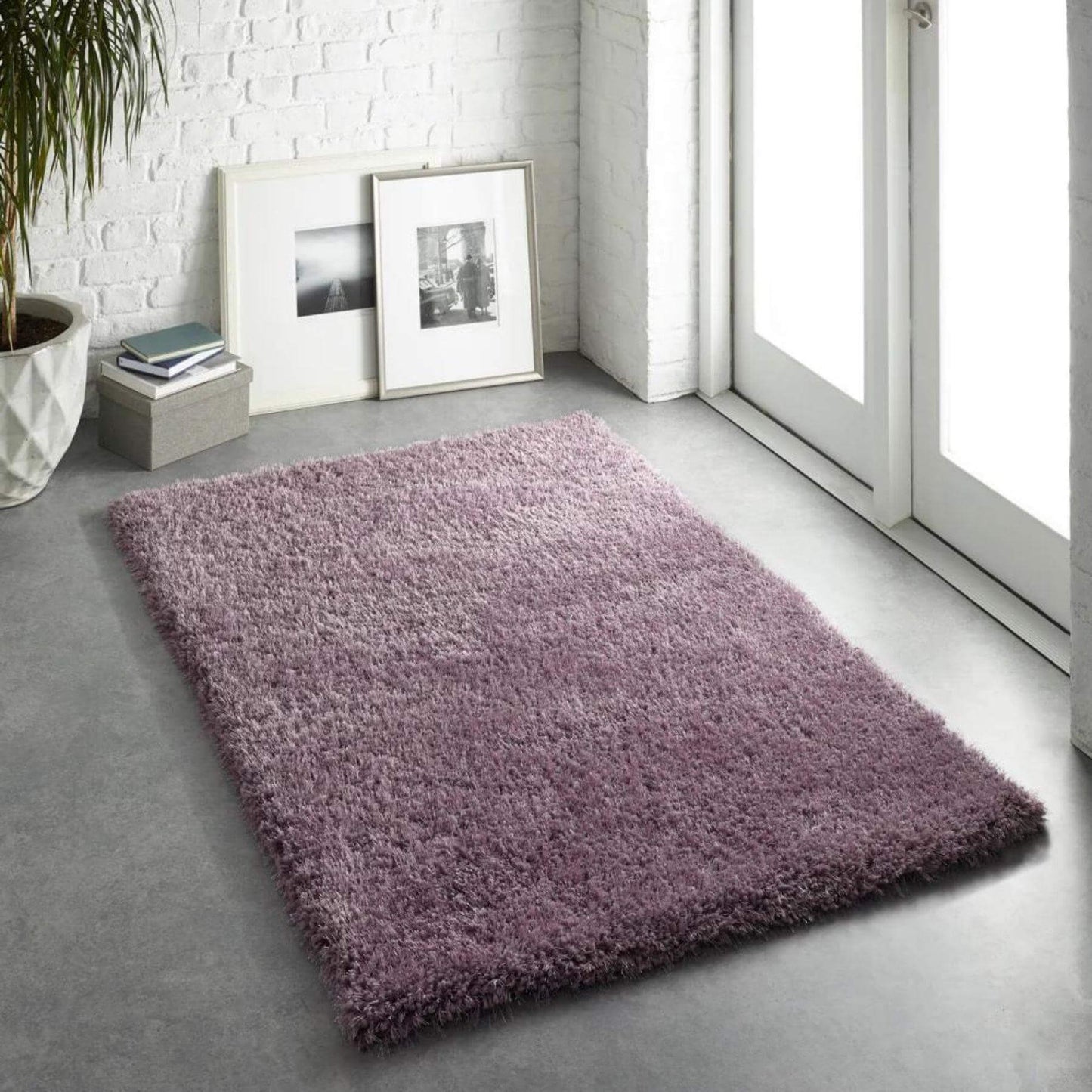 Chicago Lavender Shaggy Rug