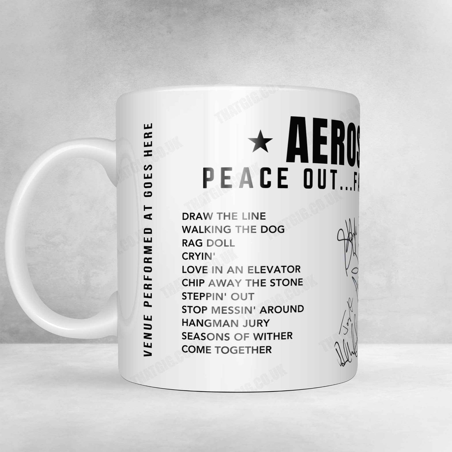 Aerosmith Setlist Mug - UBS Arena, Elmont - September 9th, 2023