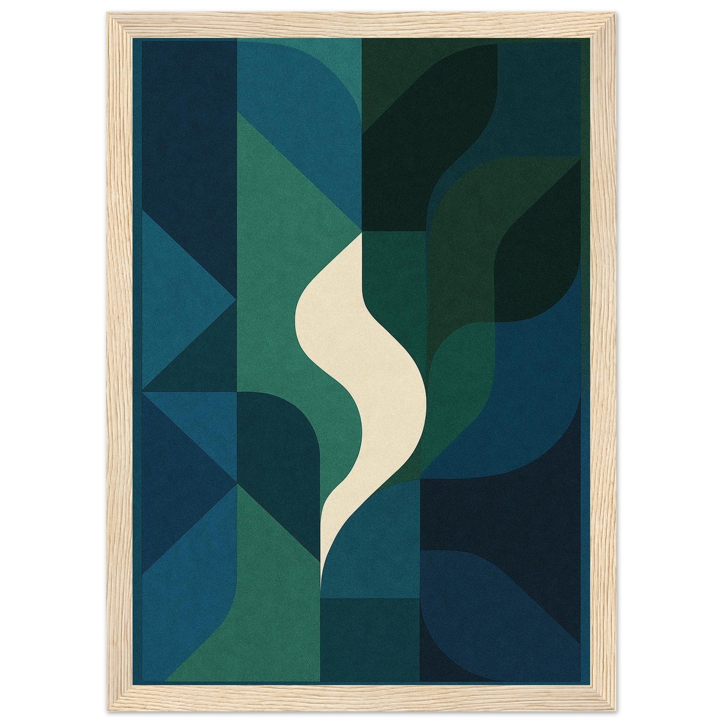 Abstract Night - Premium Matte Paper Wooden Framed Poster