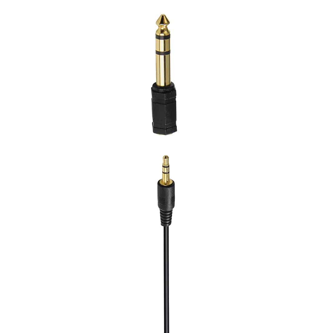 Hama Shell TV Over-Ear Wired Headphones, 6 Metre Cable, Black