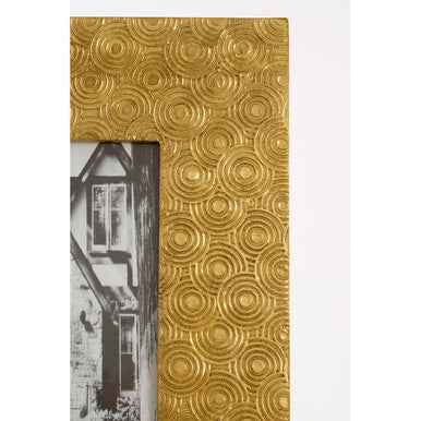 Bowerbird 5X7 Gold Disc Photo Frame