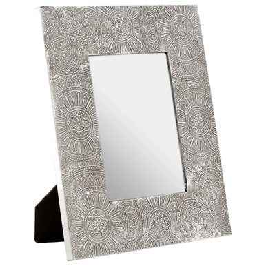 Bowerbird 5X7 Silver Etched Photo Frame