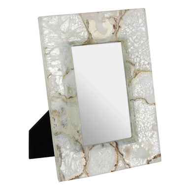 Bowerbird White Agate 4 X 6 Photo Frame