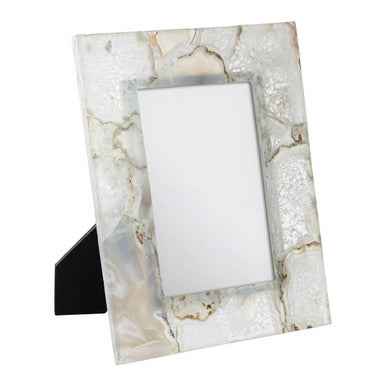 Bowerbird White Agate 5In X 7In Photo Frame