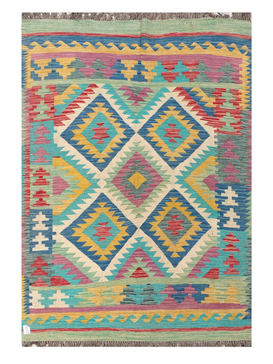 Maimana Afghanistan Kilim Rug - 212 x146 cm