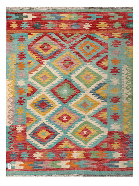 Maimana Afghanistan Kilim Rug - 197 x148 cm