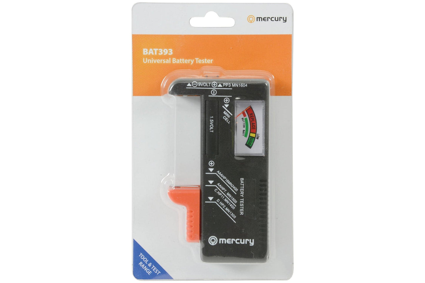 Maplin Universal Analogue Battery Tester for AA, AAA, C, D, 9V PP3 & Coin Button Cells