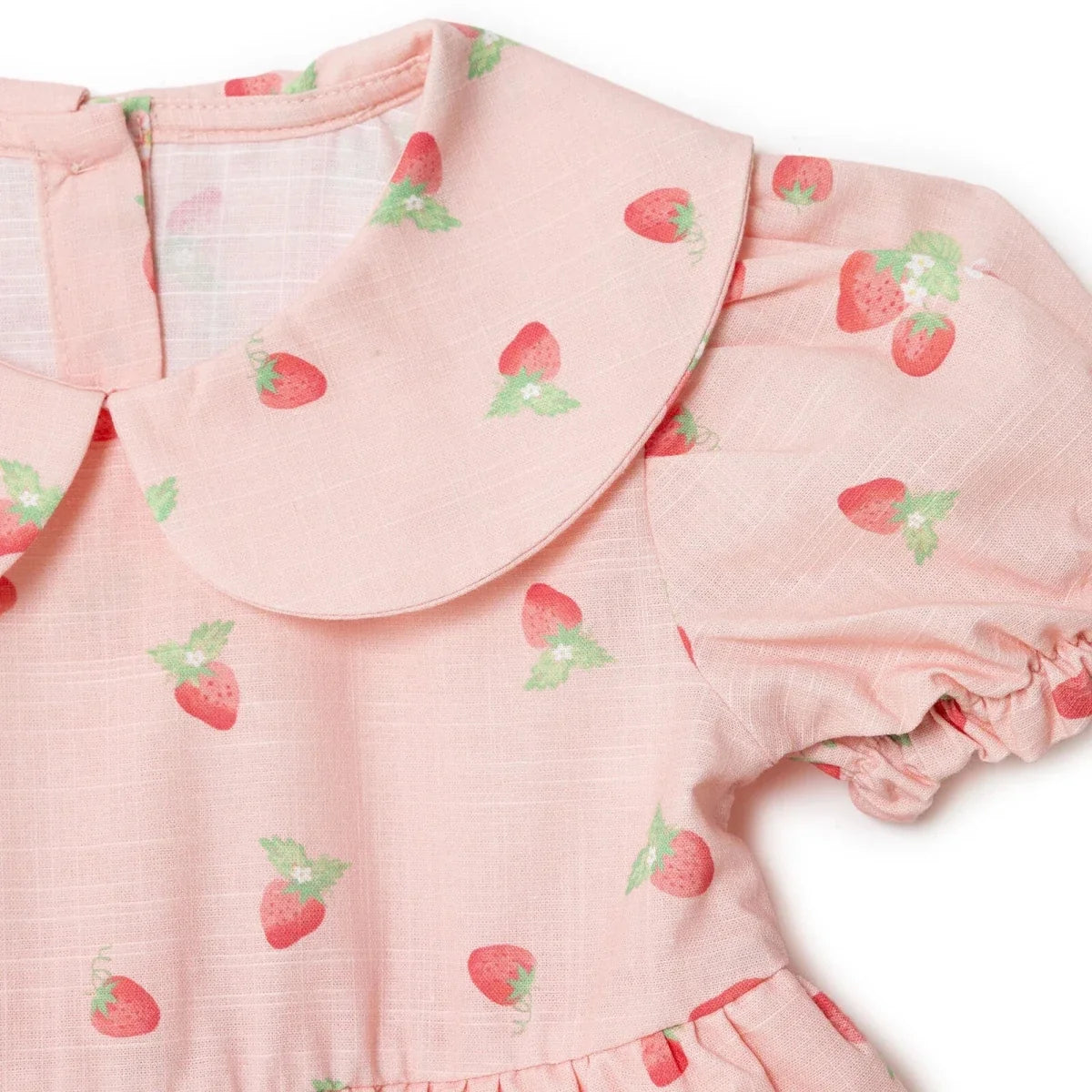 HelloBaby Peter Pan Collar Short Sleeve Baby Dress (6-9 Months to 4-5 Years)