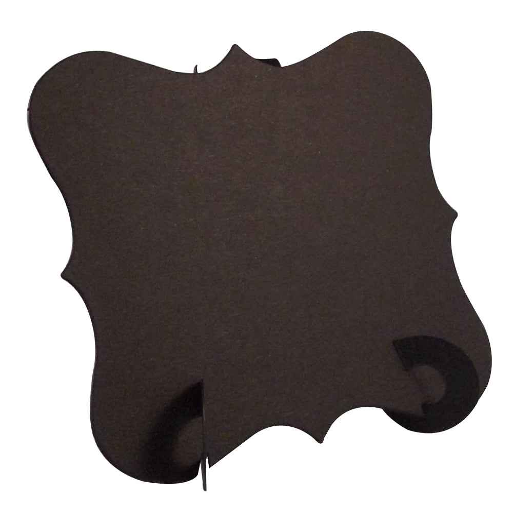 24 x Black Elegant Place Cards, Perfect for Stylish Weddings & Parties. Tableware UK Card Crafts