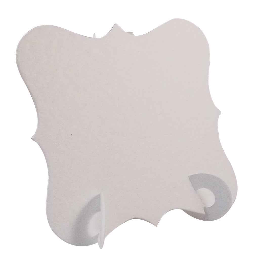 24 x Hammered White Elegant Place Cards, Perfect for Stylish Weddings & Parties. Tableware UK Card Crafts