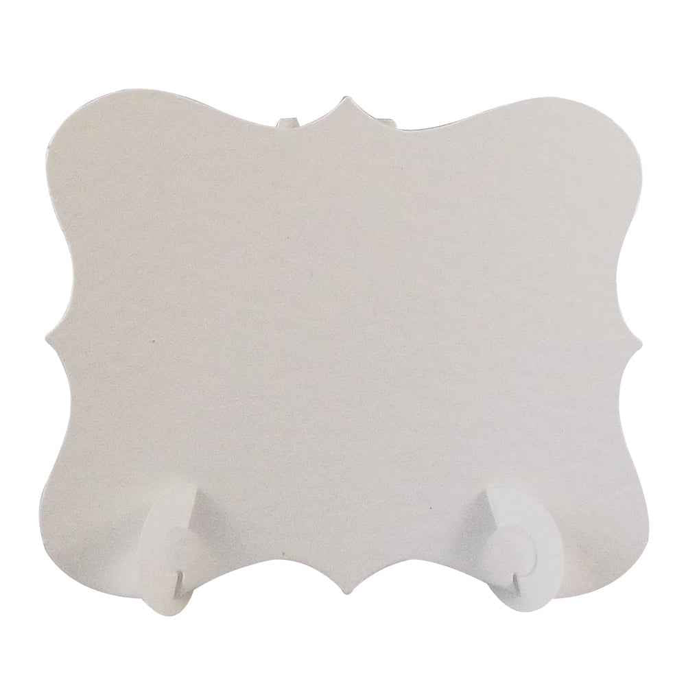 24 x Hammered White Elegant Place Cards, Perfect for Stylish Weddings & Parties. Tableware UK Card Crafts