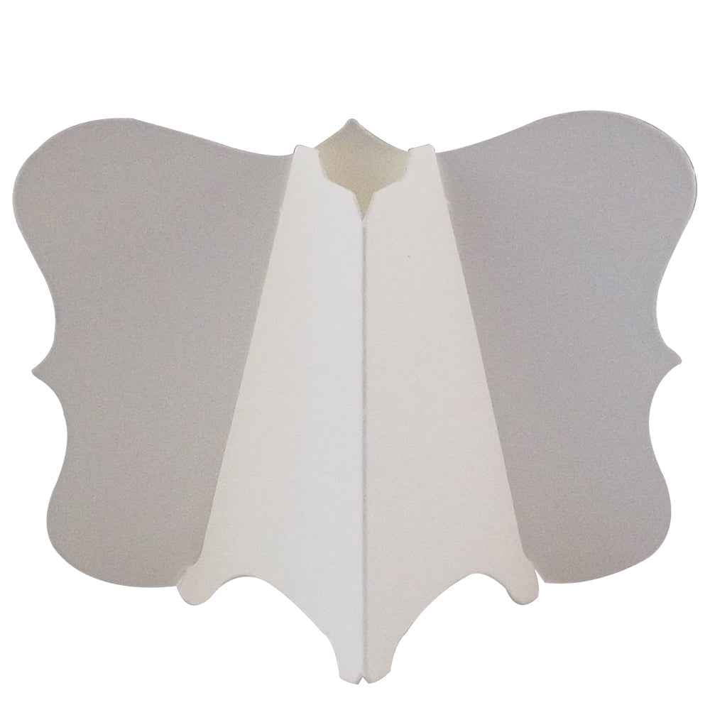 24 x Hammered White Elegant Place Cards, Perfect for Stylish Weddings & Parties. Tableware UK Card Crafts