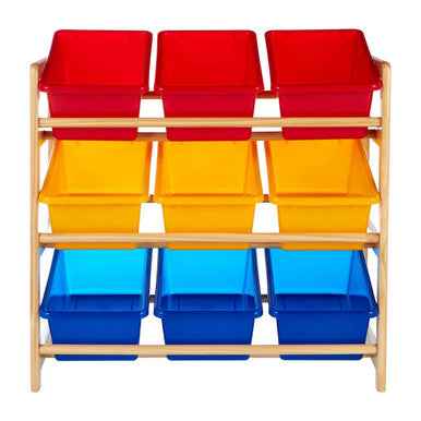 Kids 3 Tier Pine Frame Storage Unit