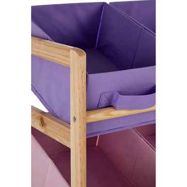 9 Canvas Tubs Kids Storage Unit