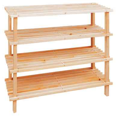 Parker 4 Tier Wooden Shoe Rack