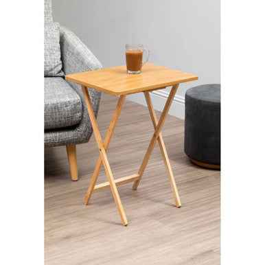 Hava Rubberwood Folding Multi-Use Table for Dining or Work
