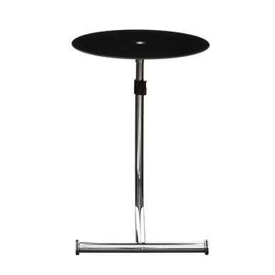 Adam Black Tempered Glass Snack Table