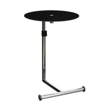 Adam Black Tempered Glass Snack Table