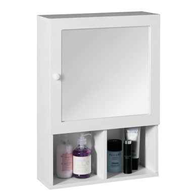 Port White Wood Mirrored Cabinet
