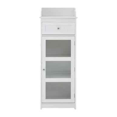 Portland Glass Door Floor Standing Cabinet