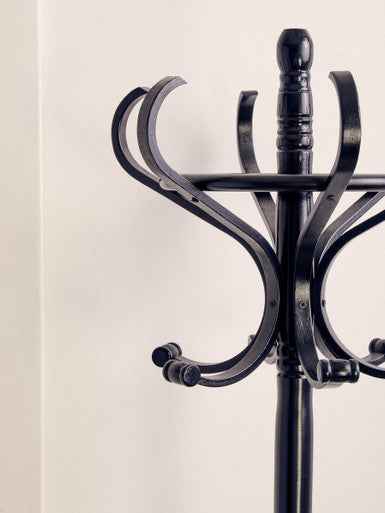 Kennedy Black Finish Floor Standing Coat Stand