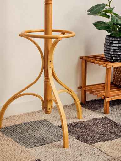 Kennedy Oak Finish Floor Standing Coat Stand