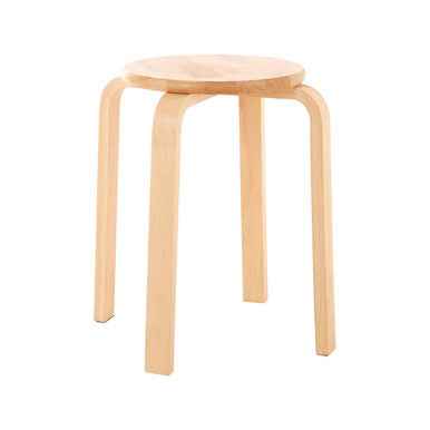 Tropical Hevea Wood Stacking Stool