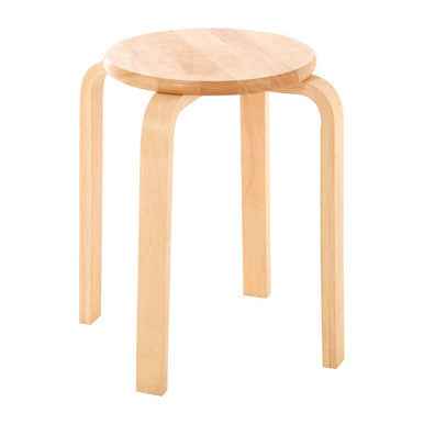 Tropical Hevea Wood Stacking Stool