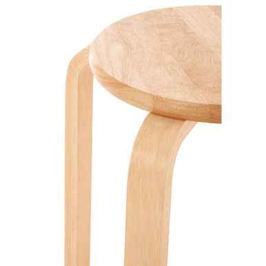 Tropical Hevea Wood Stacking Stool