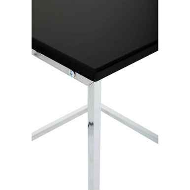 Fulton Black Nest Of 3 Tables With Chrome Frame