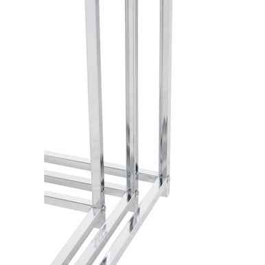 Fulton Black Nest Of 3 Tables With Chrome Frame